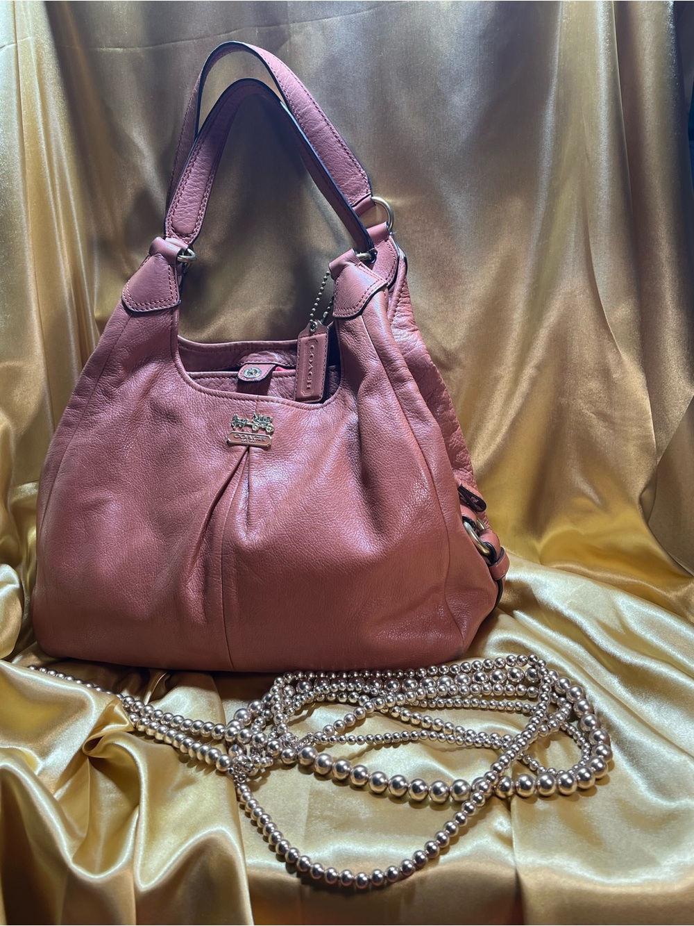 Coach Pebbled Leather Hobo